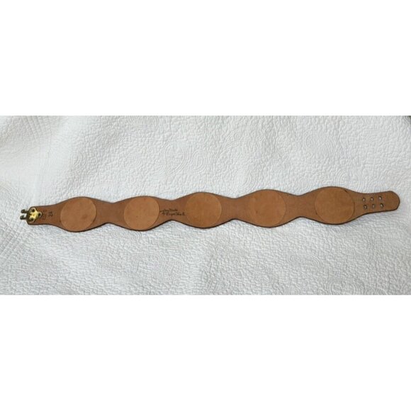 Roger Van S Leather Belt Vintage 1960s Custom Made Signed sz 24 Cuidich 'n Righ - Picture 12 of 14